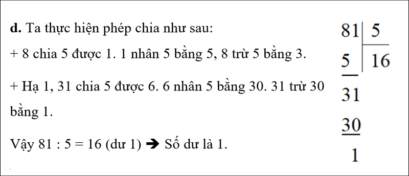 Bài giải bài tập 3, câu d